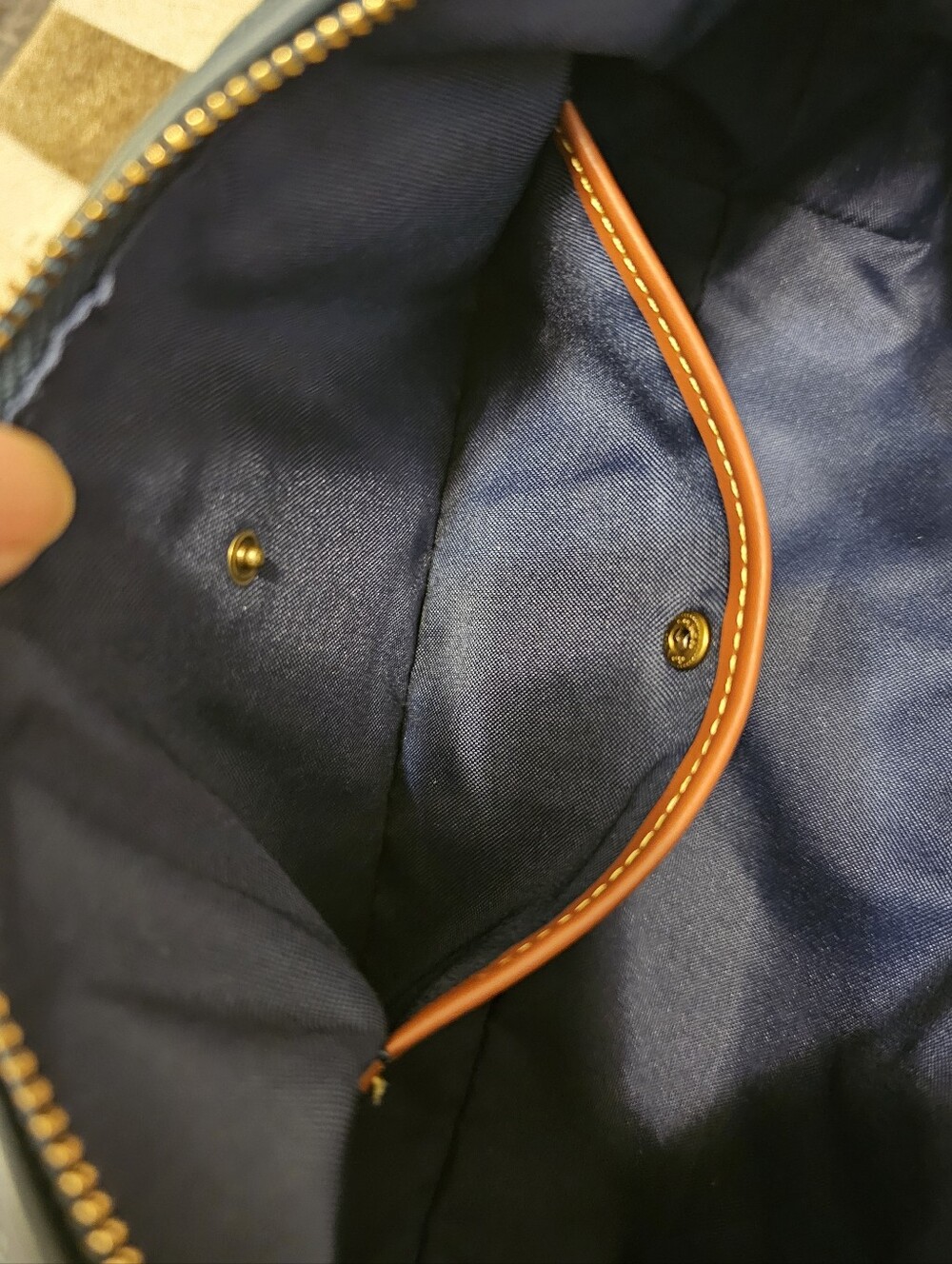 COACH Denim Pocket Juliet Bag 30 Denim Bag - Picture 9 of 12
